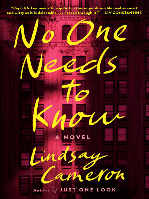 Title details for No One Needs to Know by Lindsay Cameron - Wait list